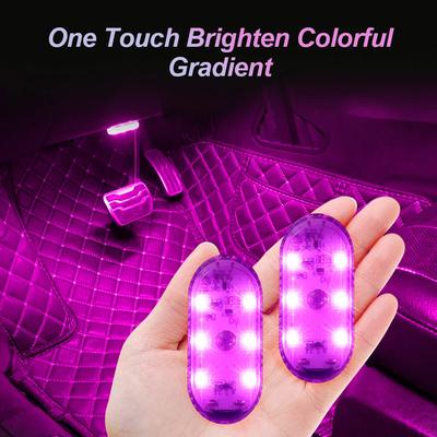 LED Car Mini Touch Light USB Charging Portable Auto Roof Ceiling Reading Night Lamp Wireless Car Decoration Ambinet Light