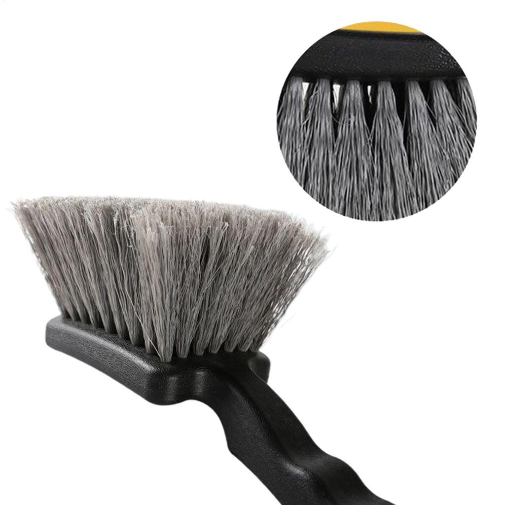 Tire Brush Car Wheel Brush Tire Scrubber No Scratch Long Bristle Scrubber Detailing Tools Cleaning Supplies For Auto Truck
