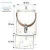 Large Capacity Beverage Dispenser with Faucet for Tea, Juice, or Soda - New Spring Product.