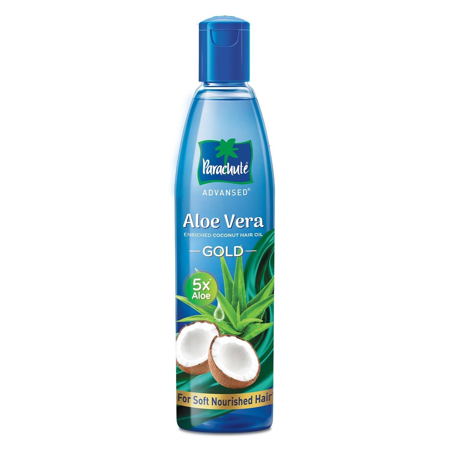 Масло для волос Parachute Advansed с алоэ вера и кокосовым маслом | 5-кратное содержание алоэ вера с кокосовым маслом | Делает волосы супермягкими | 400 мл 400 ml