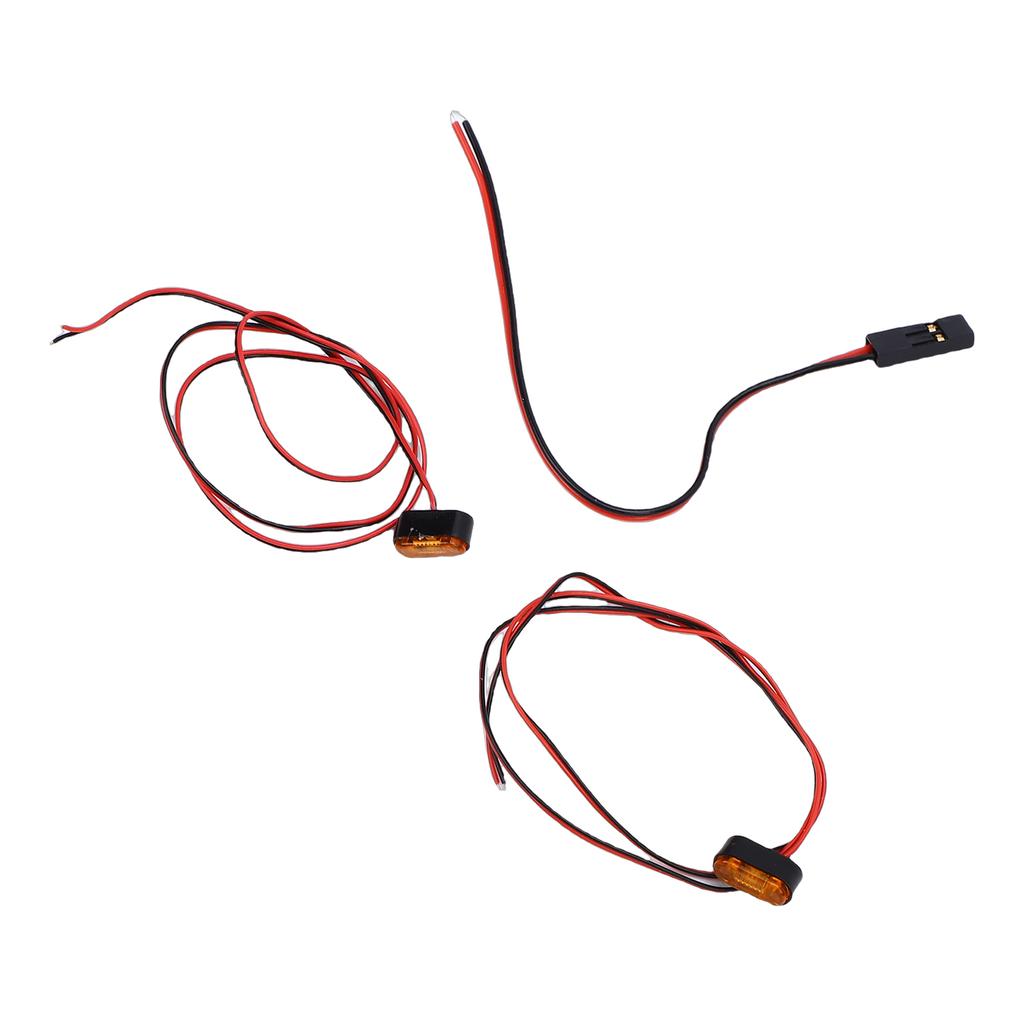 LED Toy Car Lights Remote Control Car Light Strip LED Marker Lights with Heat Shrink Tubing for RC Cars Orange
