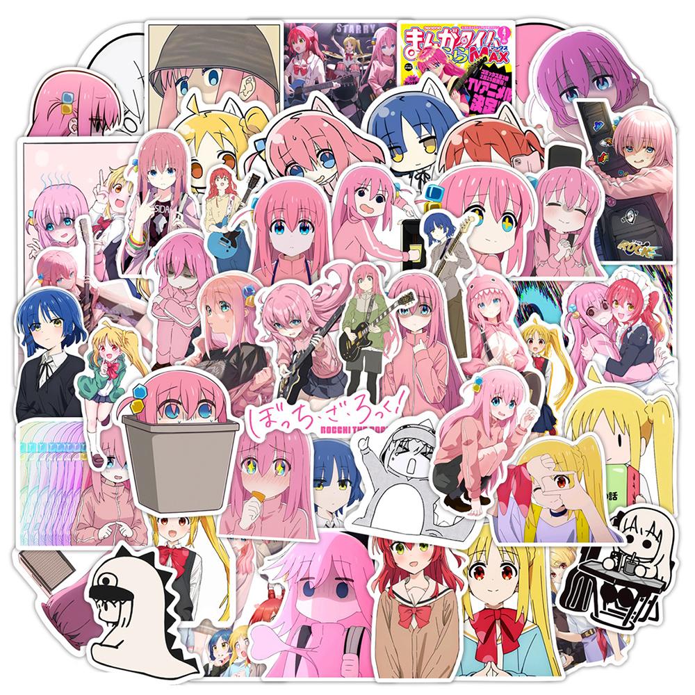 10/30/50pcs Cartoon Music Anime BOCCHI THE ROCK! Stickers Kawaii Gotoh Hitori Decal DIY Notebook Guitar Laptop Cute Sticker Toy