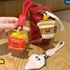 Funny Ice Cream Pendant French Fries Car Key Ring Cute Coffee Cup Shape Keychain  Girl