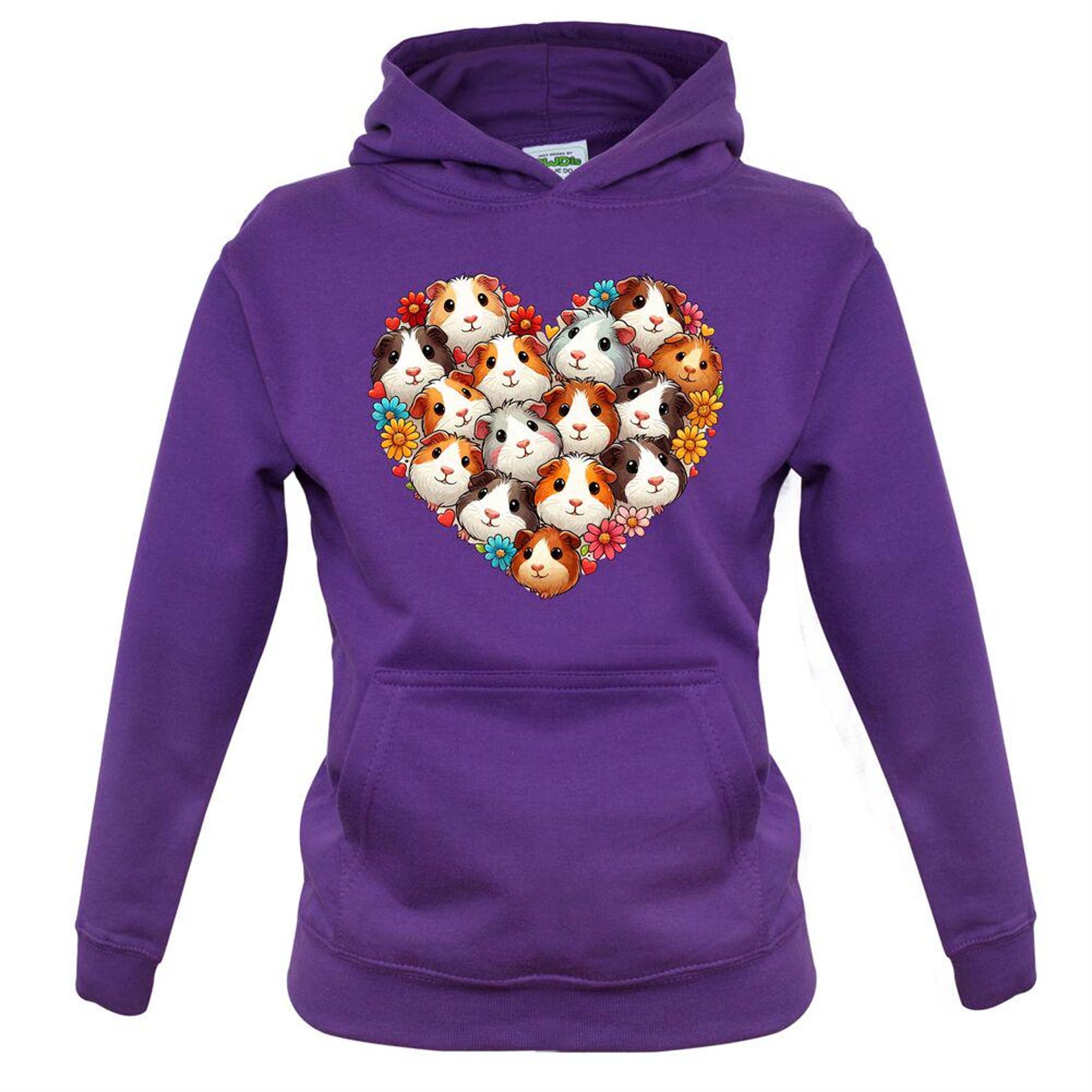 Love Heart Guinea Pigs - Mens Womens Kids T-Shirt - Guineas Pig Boars Pet Love Cute Pets Funny Gift Gifts 2XL
