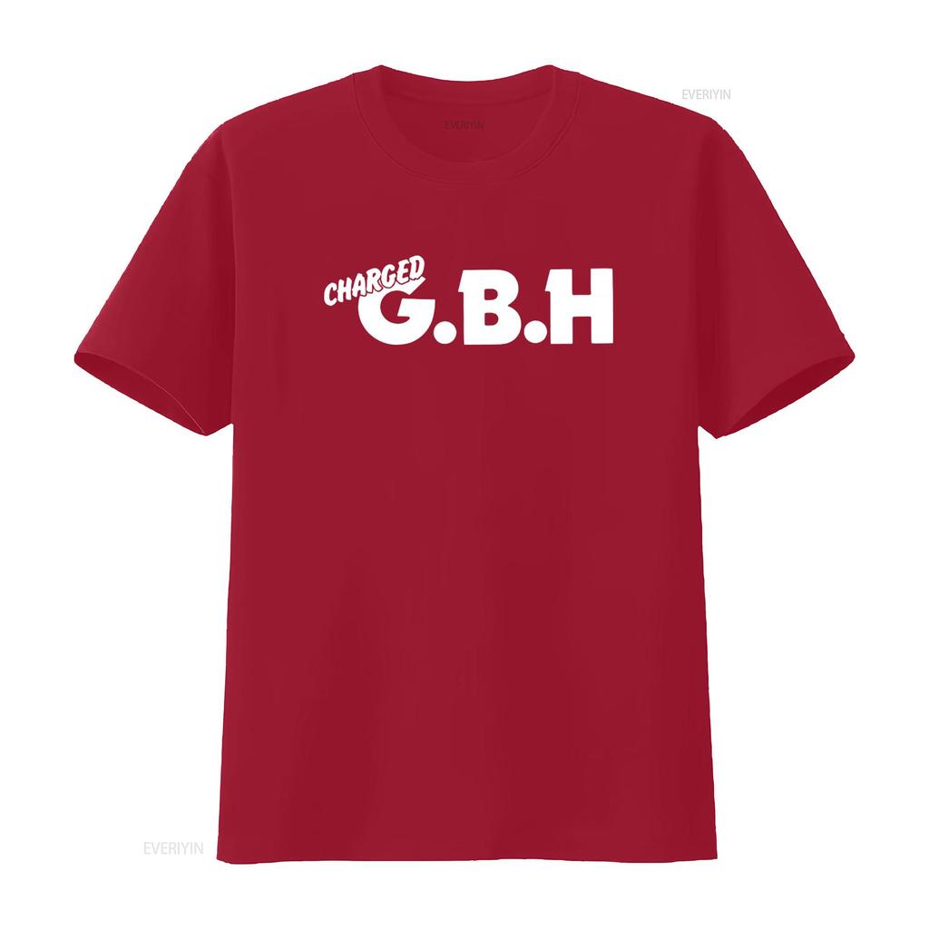 GBH Punk Rock Charged T Shirt Music Band Print vintage Washed designer clothes graphic streetwear Casual fashion homme