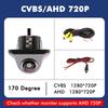 AHD 4K CCD 180 Degree Fisheye Lens Car Rear Side Front View Camera HD Wide Angle Reversing Backup Camera Night Vision Waterproof