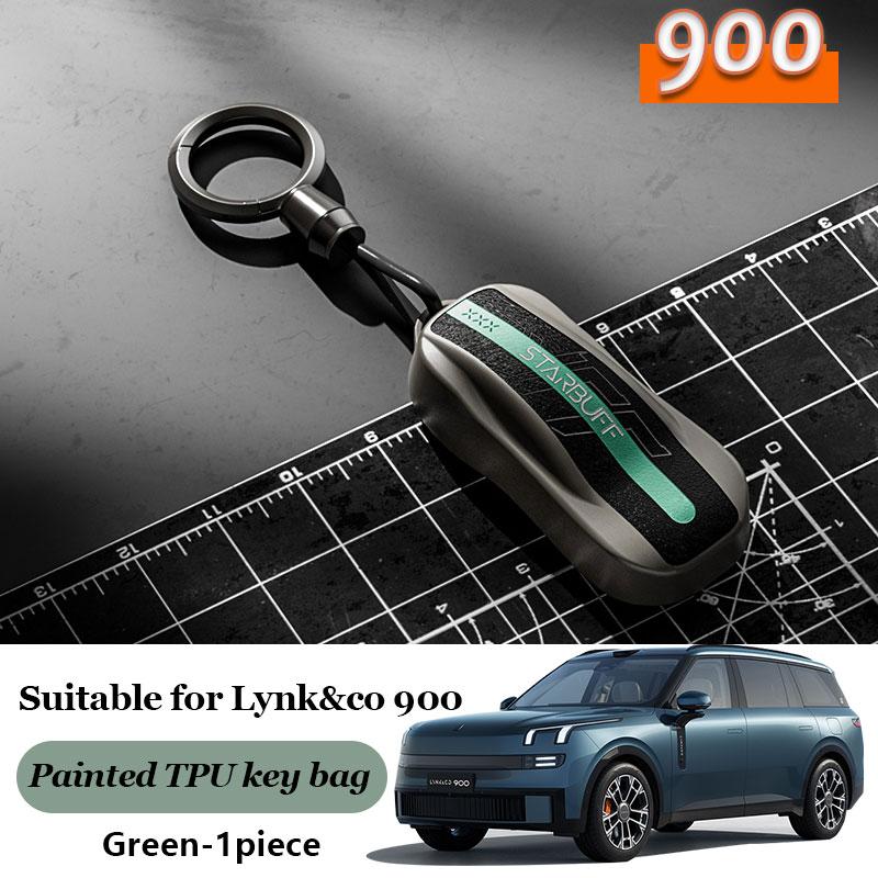 Moulures intérieures pour étui de clé de voiture LYNK&CO 900, porte-clés, accessoires auto, télécommande intelligente, coque de protection, style TPU, tout inclus