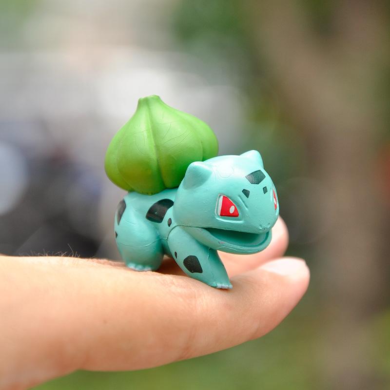 8pcs/set Pokemon Anime Figure Kawaii Q Version Eevee In Disguise Action Figures PVC Collection Model Dolls Toy Gift