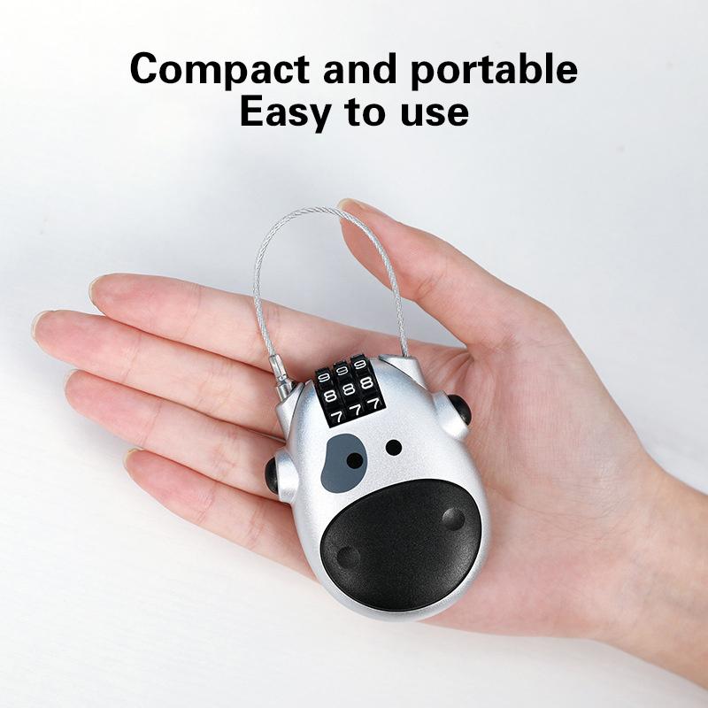 Fahrrad Stahlkabel Zahlenschloss Koffer Auto Schlitten Teleskop Drahtseilschloss Fahrradhelm Hochpräzises Zahlenrad Passwortschloss