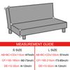 Plush Folding Sofa Bed Cover Velvet Thickened Slipcover Case For Armless Living Sofa Bed Sheet Couch Cover Flexible Futon Cover Winter