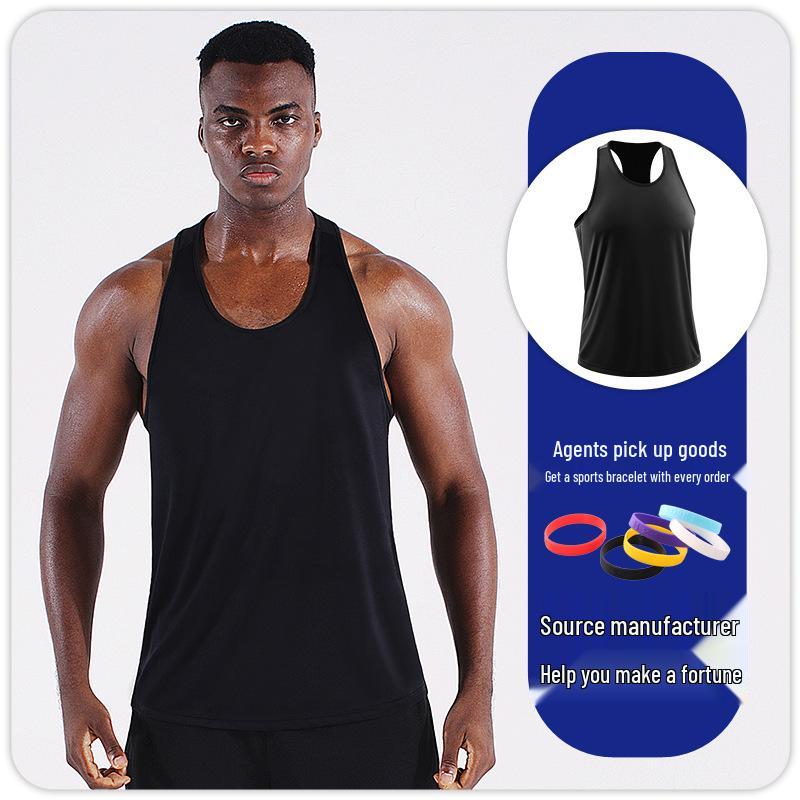 Men's Quick-Dry Plus Size Running Vest - Lightweight, Loose Fit for Summer Fitness and Basketball.