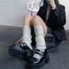 Solid Color Wool Knit Leg Warmers & Mid-Calf Japanese Lolita Thigh High Scrunch Socks