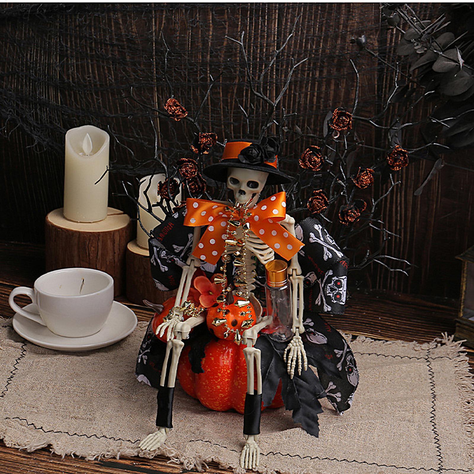 

Хэллоуин Скелет Скелет Тыква Статуя Хэллоуин Ужас Украшение Реалистичный Череп Оконное Украшение Для Розничной Торговли Крыльцо Дисплей CN