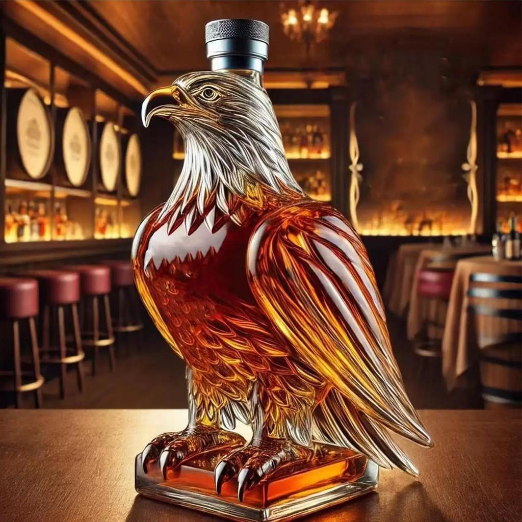 Exquisite Eagle Liquor Decanter Dad Husband Glass Whiskey Decanter Bottle Eagle Liquor Bottle Home Decoration for Holidays