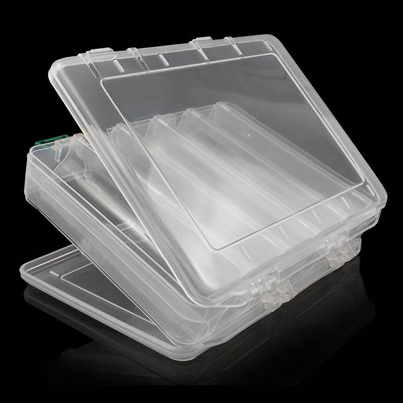 Portable Double Sided Plastic Lure Box 10 Compartments High Capacity Fishing Lures Boxes Fishing Tackle Container