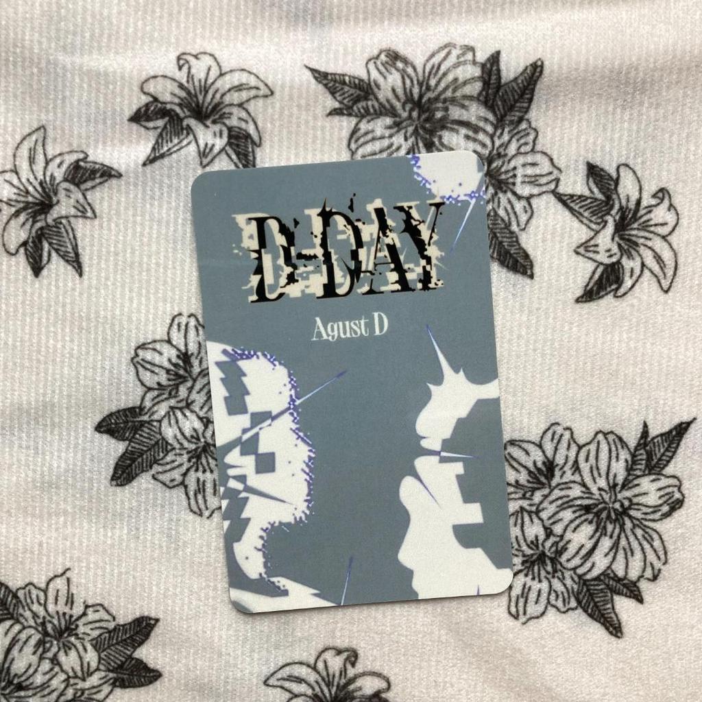 [USED] BTS AgustD FINAL D-DAY Bonus Yoongi & Suga Trading Cards