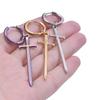 The Sword Earrings For Women/Men Accessories Vintage Jewelry Stainless Steel Hoop Ear Piercing Sabre Charm Goth Pendientes Gifts