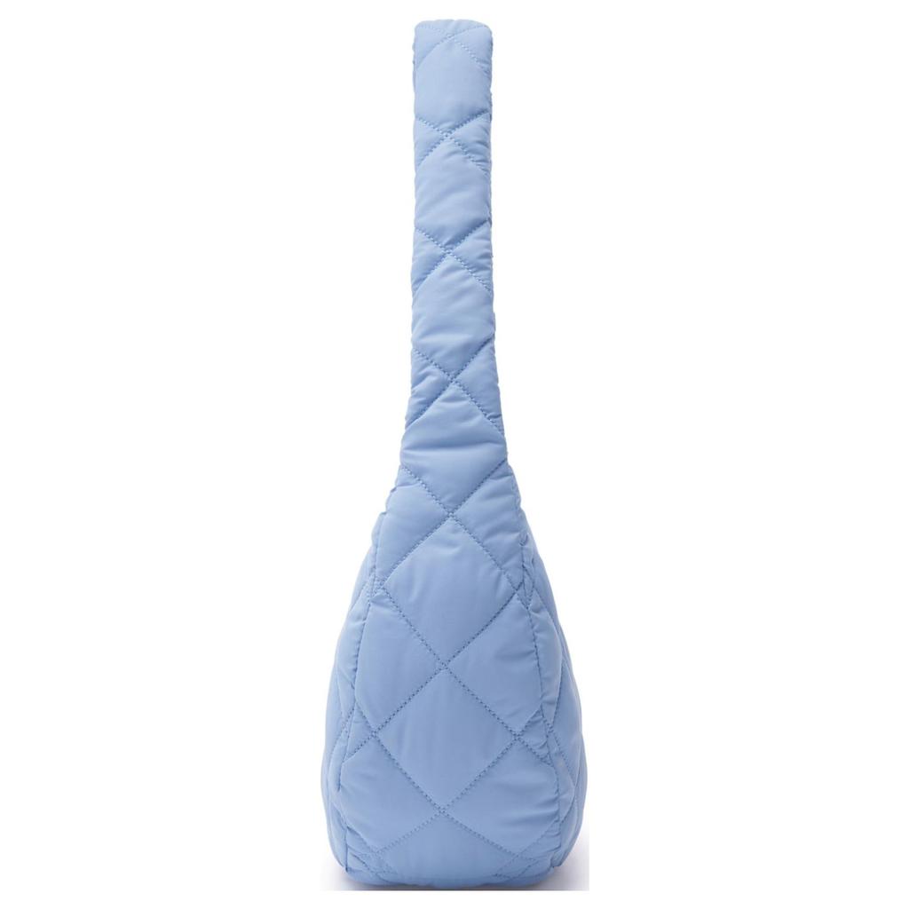 New MLB Polyester Hobo Bag Shoulder Bag Medium Women's Light Blue 3ABQM0936-07SBS