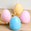 Relief Flower Egg Silicone Candle Mold DIY Easter Eggs Craft Gifts Making Soap Plaster Resin Casting Molds Home Holiday Decor