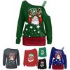 Stylish Women's Christmas Jumper Pullover Loose Fit Sweatshirt For Festive Seasons