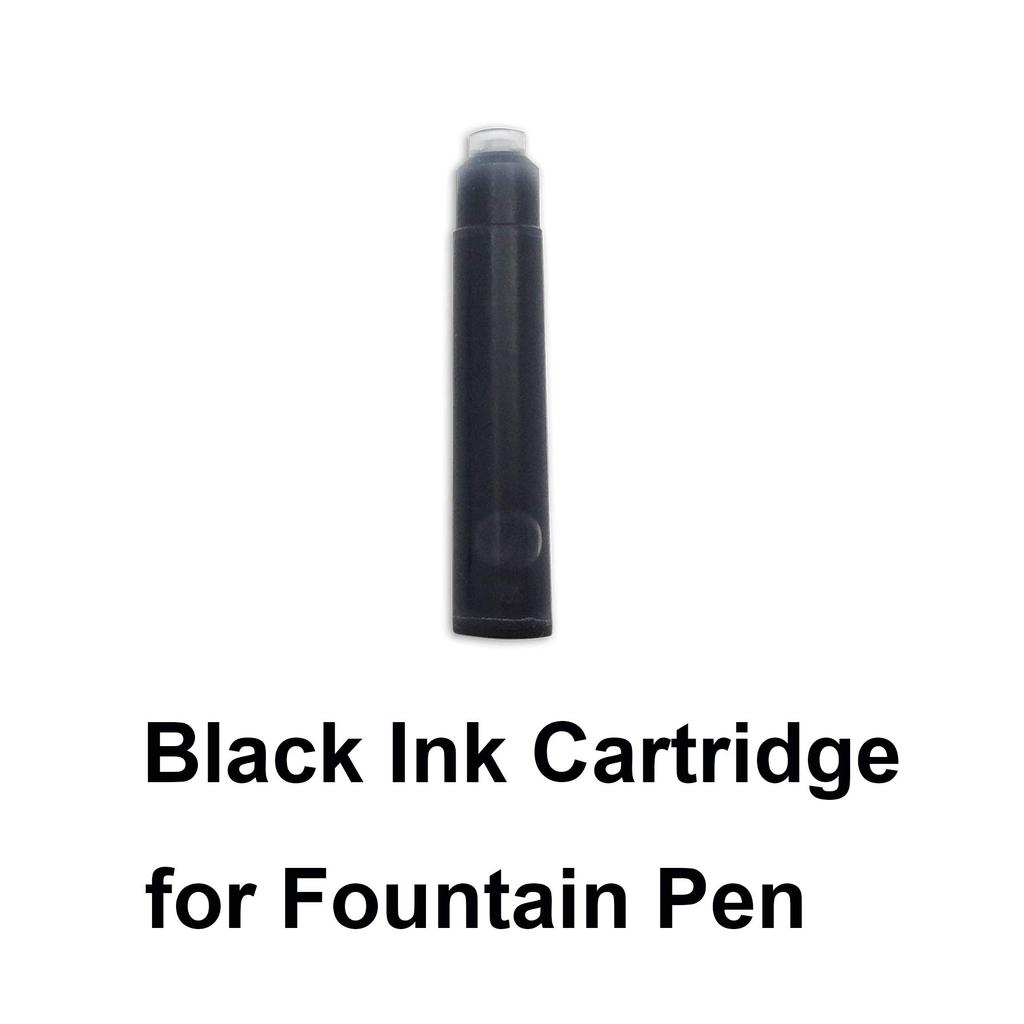 LACHIEVA LUX Fountain Pen Ink Cartridge Ink for Fountain Pens (32 cartridges, black)