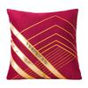 45x45cm Geometric Pillow Case Velvet Gold Bronzing Cushion Cover Home Living Room Sofa Decoration