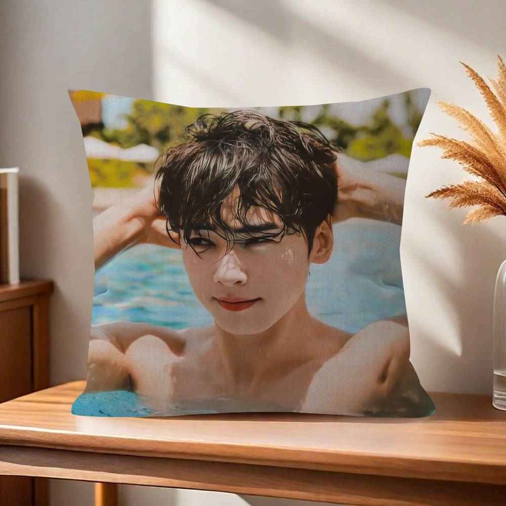 Singer Cha Ido EunWoo  45*45cm Cushion Cover Pillow Cover Decor Pillowcase Home Pillowcase for Couch Pillow