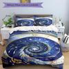 3pc Cosmic Clockwork Cover Set - 1 Quilt Cover + 2 Pillowcases, All Seasons Bedroom Setting, Perfect for Home015