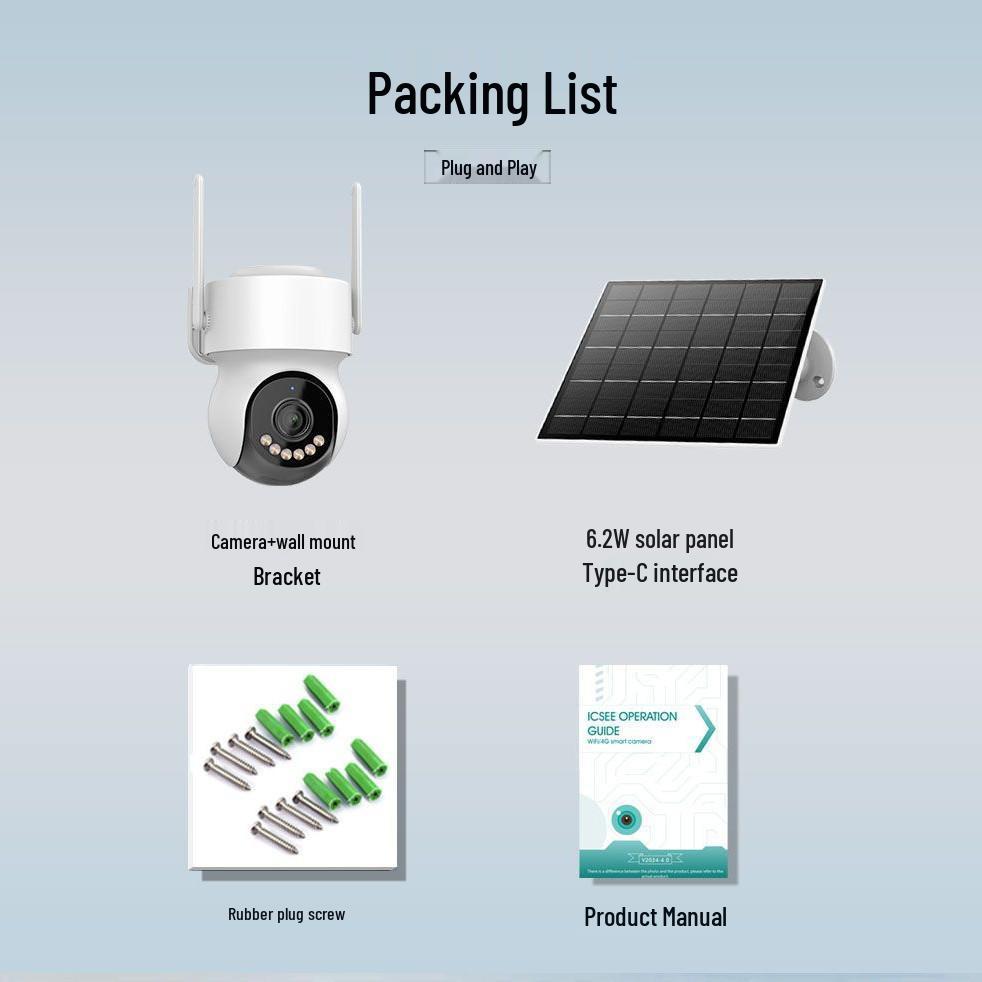 Asia-Pacific Dual-Lens 4G PTZ Solar Camera, 10x Zoom, Low Power Consumption