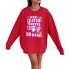 Women's Casual Fashion Long Sleeve Halloween Print Pullover Round Neck Sweatshirt