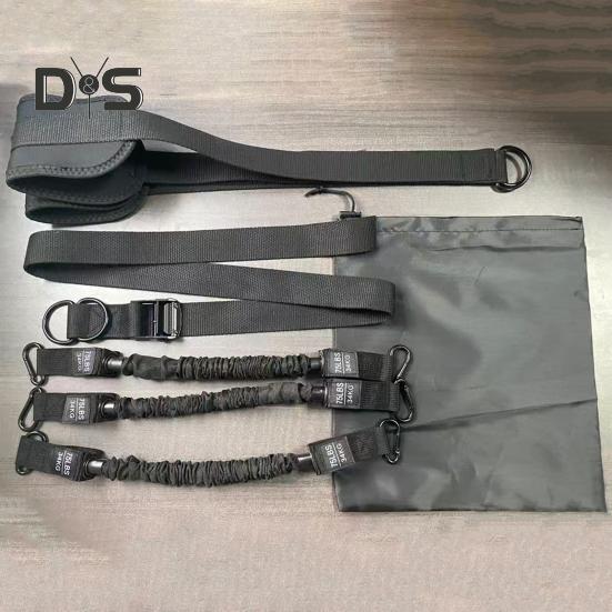 1 Set Klimmzughilfe-Band, 150/225/300 lbs, robuster Klimmzughilfe-Gürtel mit Fußstütze, verstellbar, für das Home-Gym-Workout, horizontale Stange, elastisch