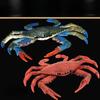 1Pc Children's Fun Educational Marine Biology Simulation Model, Solid Crab, Blue-footed Crab Animal Toys