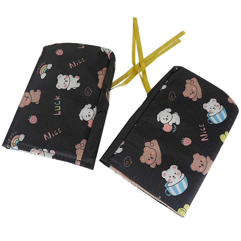 

Coldproof Motorcycle Handlebar Gloves Thickened Handle Covers Hand Warmer Warm Mittens Summer Black Balloon Bear