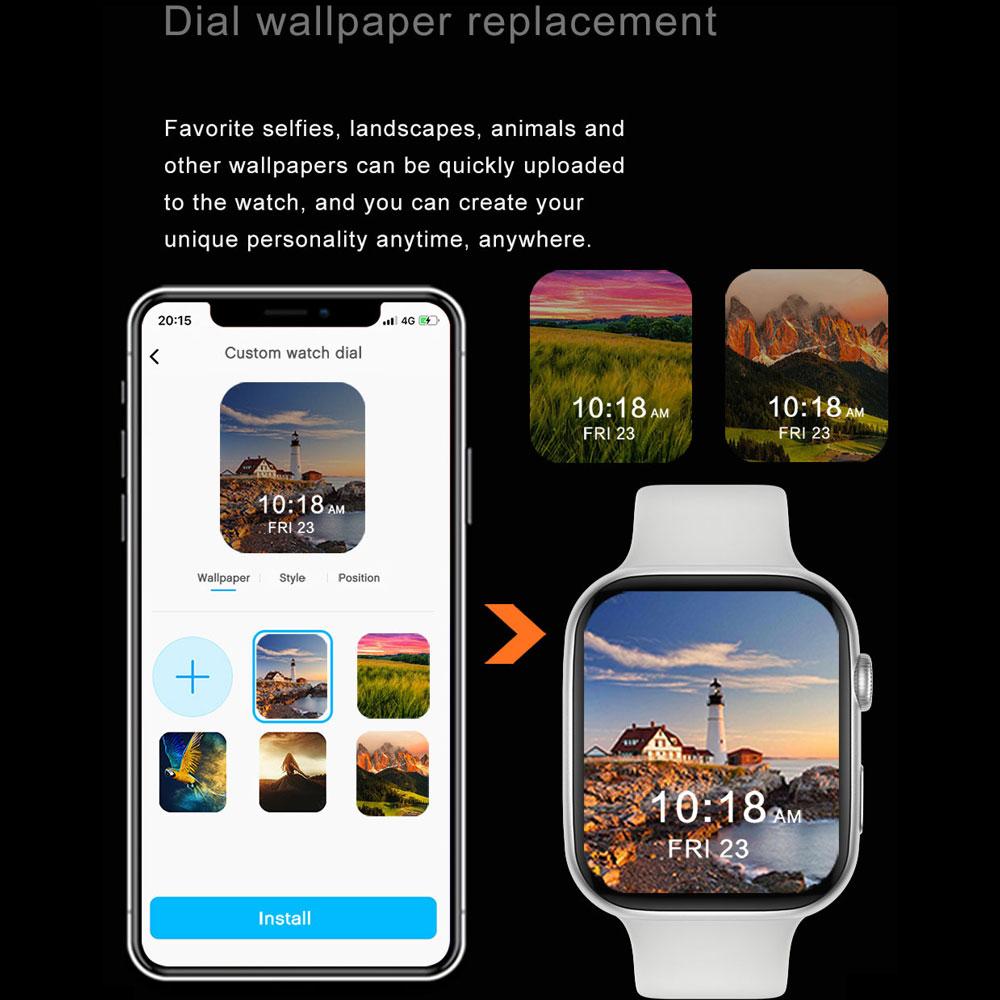 696 Hw22 Smartwatch Series 6e 1.75 Inch Full Hd Screen Bluetooth Call Diy Watchfaces Smart Watch Fitness Clock For Androis Ios
