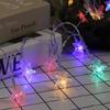 Eid Mubarak LED String Lights Ramadan Bubble Star Hanging Decorative Lamp Battery Powered for Home Garden Party Decor