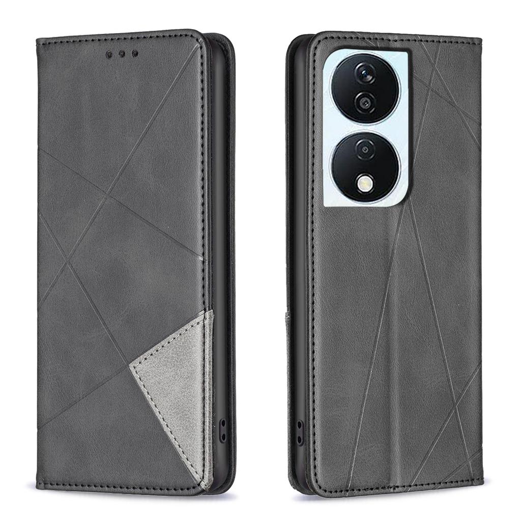 For Honor X7b 4G/90 Smart Phone Case Imprinted PU Leather Cover with Card Holder