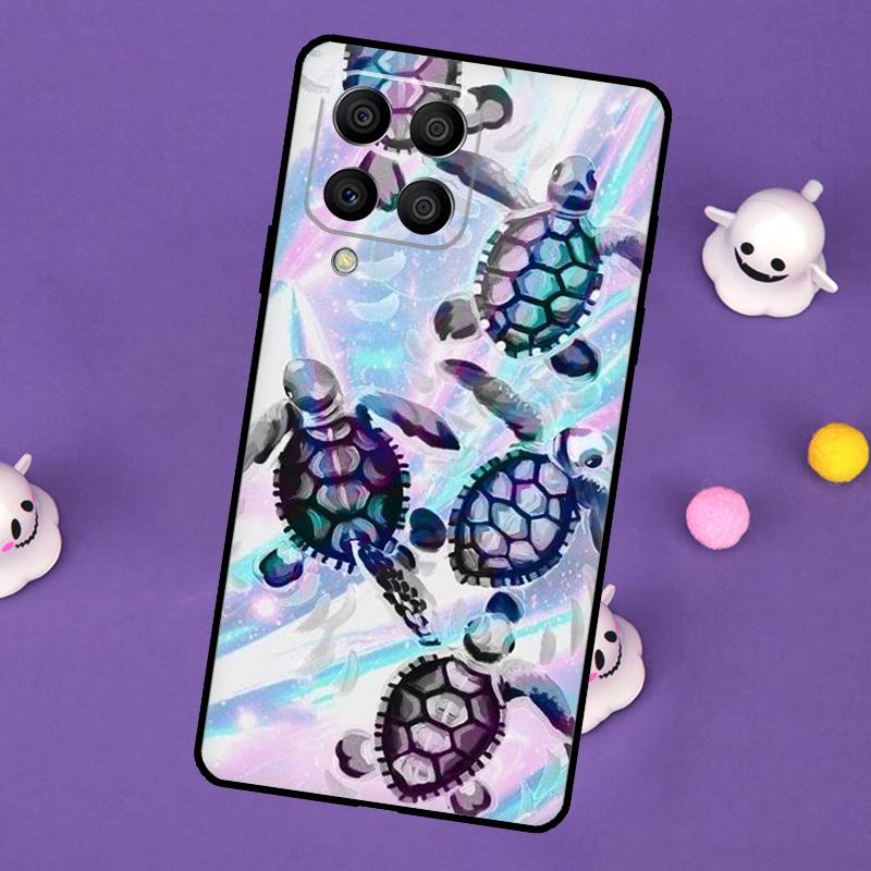 Coque Tortue de Mer Pour Samsung Galaxy M55 M15 M33 M13 M23 M53 M31 M51 M14 M34 M54 M20 M30s M52 M32 Étui