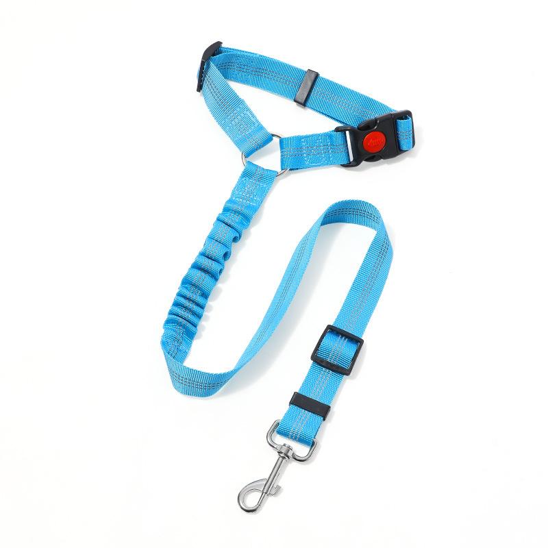 Pet car leash, dog car seat belt, ring safety rope, rear seat leash