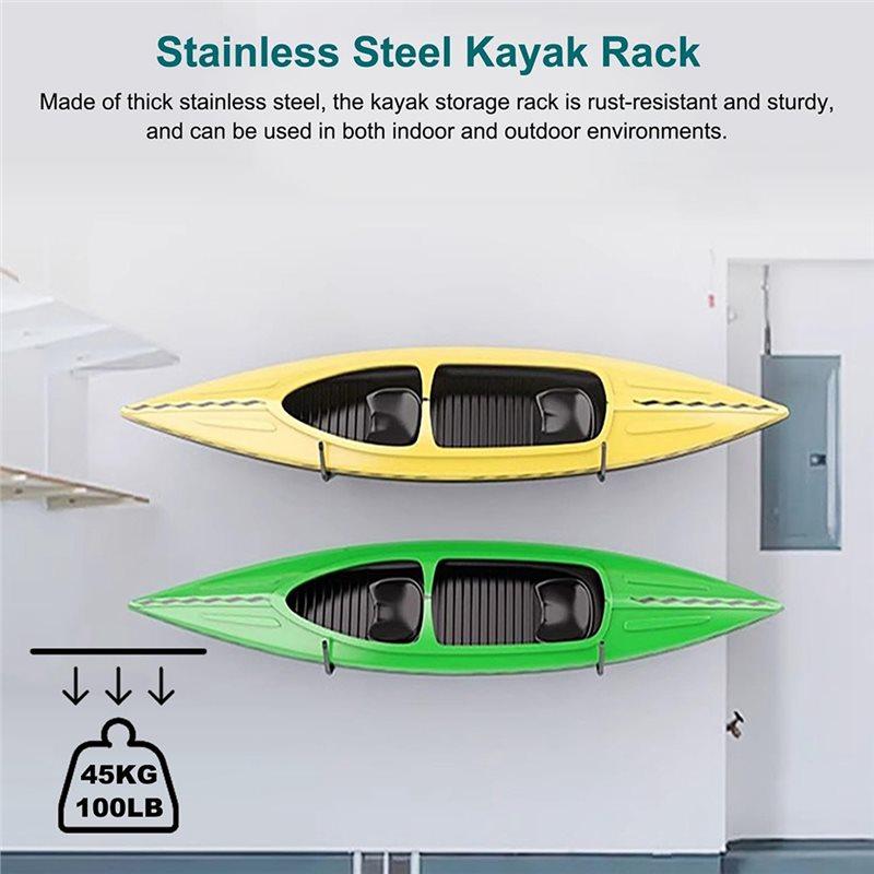 Good-Kayak Storage Hook Wall Mount Light Weight Scratch-Resistant Canoe Hangers Garage Rack Surfski Paddleboard Snowboa