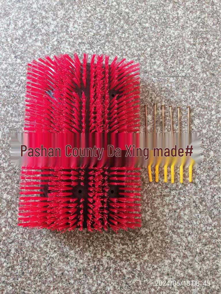 Bardzo Duża Składana Szczotka do Ciała Krowy – Trójsekcyjna Rolka do Masażu i Drapania do Czyszczenia Zwierząt Gospodarskich