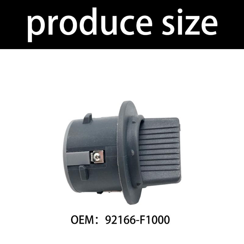 Turn Signal Bulb Socket 92166-F1000, Black Plastic Front Lamp Receptacle for Select Vehicle Lighting Replacement and Routine Maintenance