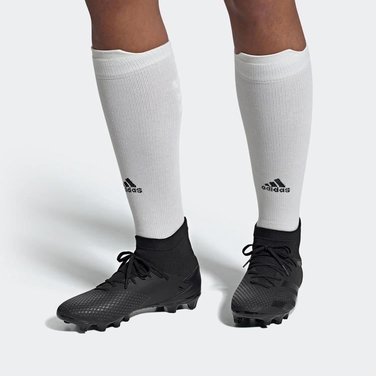 Adidas Predator 20.3 Round Toe MG (Rubber Short Studs) Non-Slip Lightweight Soccer Shoes Men Soccer Shoes Black FV3156
