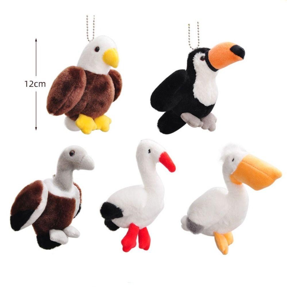 Simulation Pelican Plush Keyring Stuffed Animal Swan Stuffed Doll  Christmas Gift