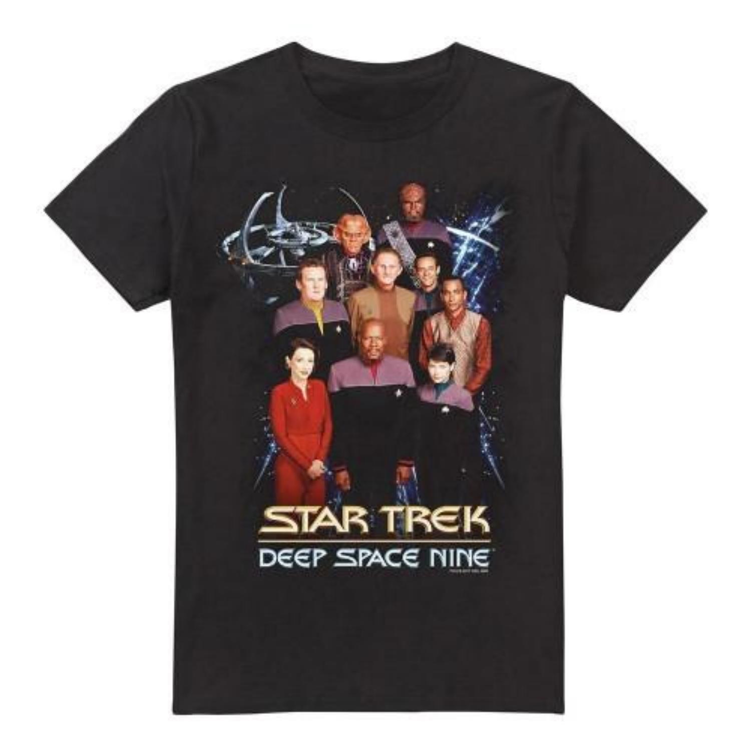 

STAR TREK Mens DS9 Crew T-Shirt S чёрный