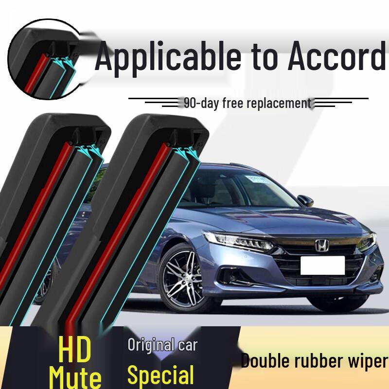 Honda Accord 2014 Frameless Wiper Blade Assembly, 9.5  Rubber Strip, for Ninth Generation Models Honda Accord 9th Gen 2000-2023