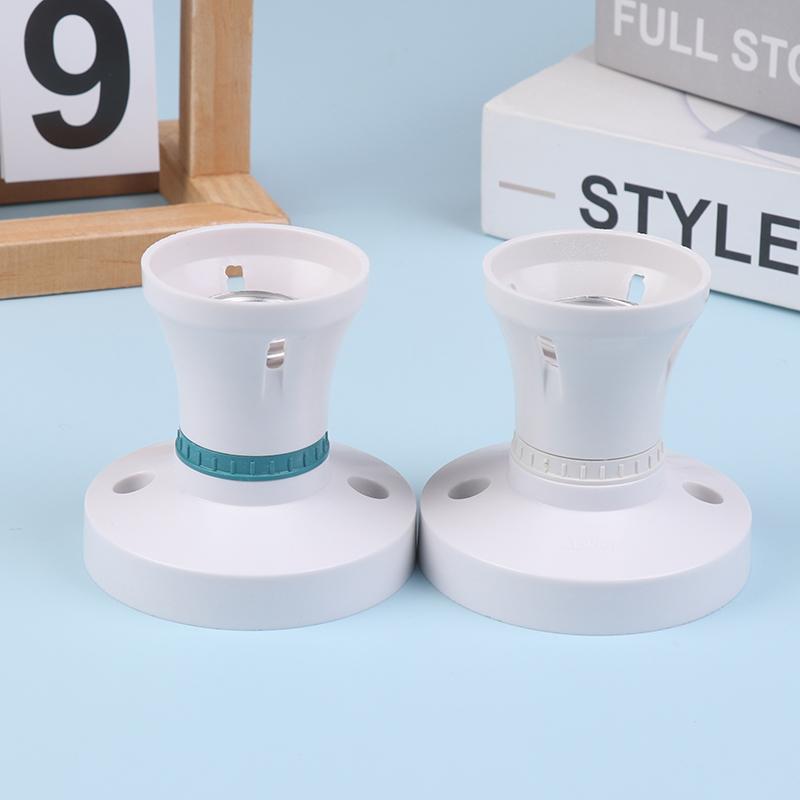 High-Power E27 Screw Ceiling Lamp Head Led Lamp Holder Desktop Led Lighting Base Socket Home Heat Resistant Round Lamp Holder