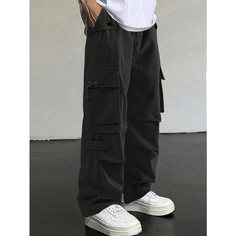 Overalls Men's Autumn Loose Wide-leg Straight Casual Trousers Trendy