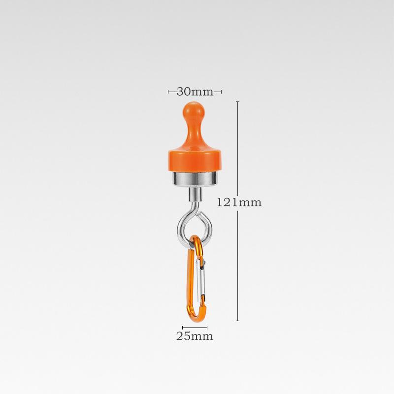Portable Outdoor Magnetic Hook, Accessory with Hanging Buckle for Camping Lights, Tent, Awning, Carabiner, Etc.