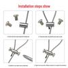 Adjustable Double-Lock Hanging Hook for Steel Wire Rope & Expansion Bolt