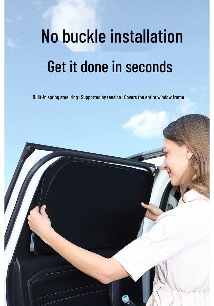 E18 Car Sunshade Blackout Curtains for Heat Insulation & Privacy